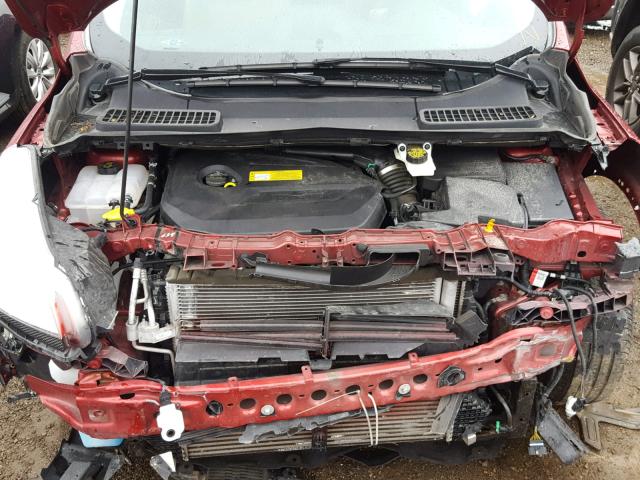 1FMCU0JX9EUA83680 - 2014 FORD ESCAPE TIT RED photo 7