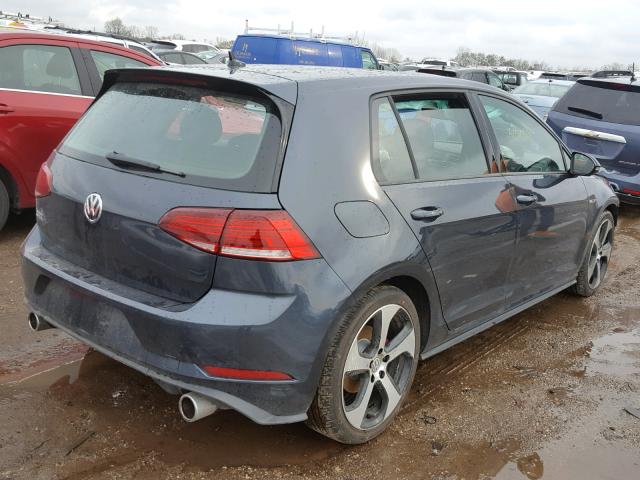 3VW547AU9JM292554 - 2018 VOLKSWAGEN GTI SPORT GRAY photo 4