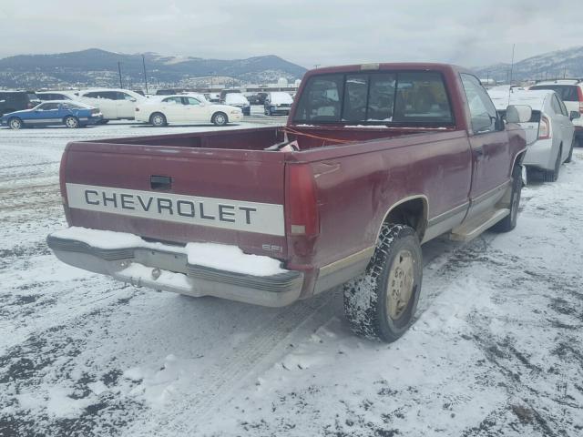 1GCDK14K6JE146520 - 1988 CHEVROLET GMT-400 K1 BURGUNDY photo 4