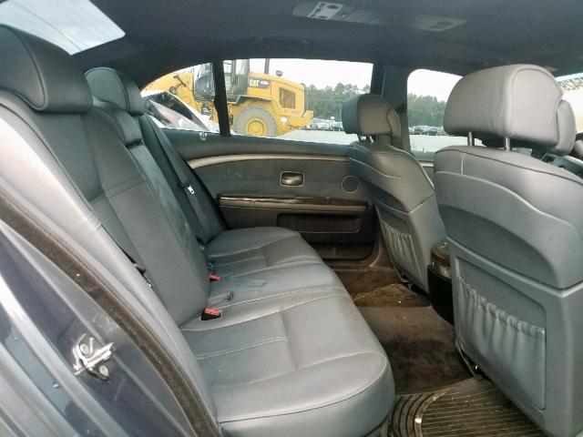 WBAHN83507DT76756 - 2007 BMW 750 BLUE photo 6