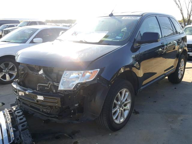 2FMDK3JCXABA36375 - 2010 FORD EDGE SEL BLUE photo 2