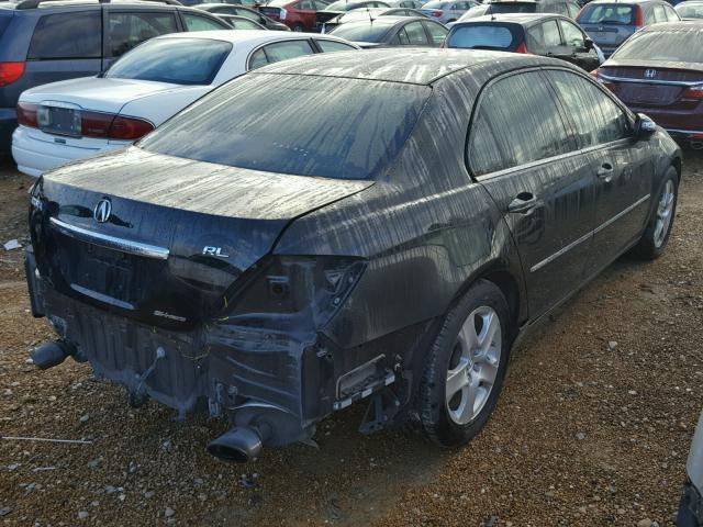 JH4KB16667C002685 - 2007 ACURA RL BLACK photo 4