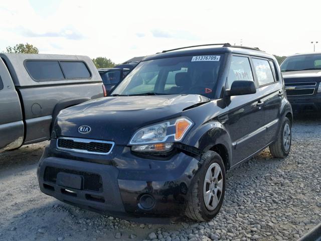 KNDJT2A18B7710885 - 2011 KIA SOUL BLACK photo 2