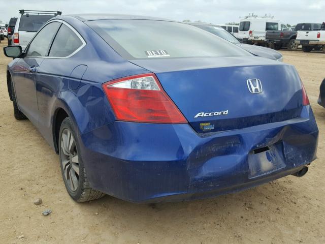 1HGCS12388A029399 - 2008 HONDA ACCORD LX- BLUE photo 3