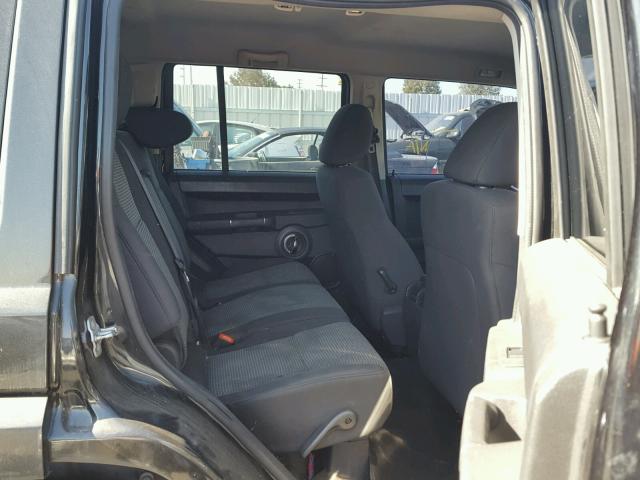 1J4RH4GK5AC118280 - 2010 JEEP COMMANDER BLACK photo 6