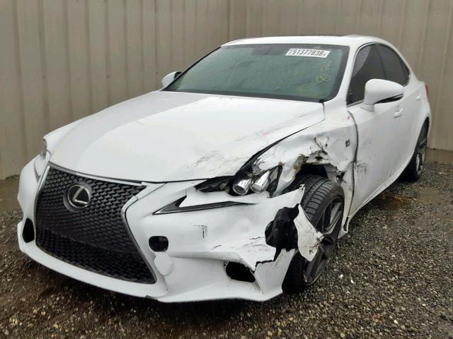 JTHBE1D24F5022573 - 2015 LEXUS IS 350 WHITE photo 2