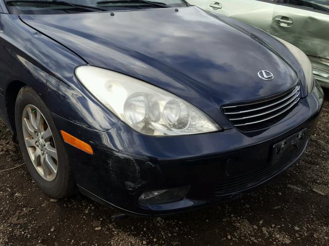 JTHBF30GX36017085 - 2003 LEXUS ES 300 BLUE photo 9