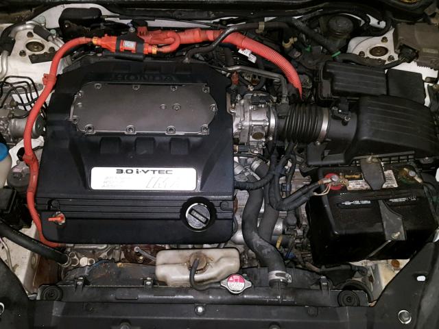 JHMCN36535C003627 - 2005 HONDA ACCORD HYB WHITE photo 7