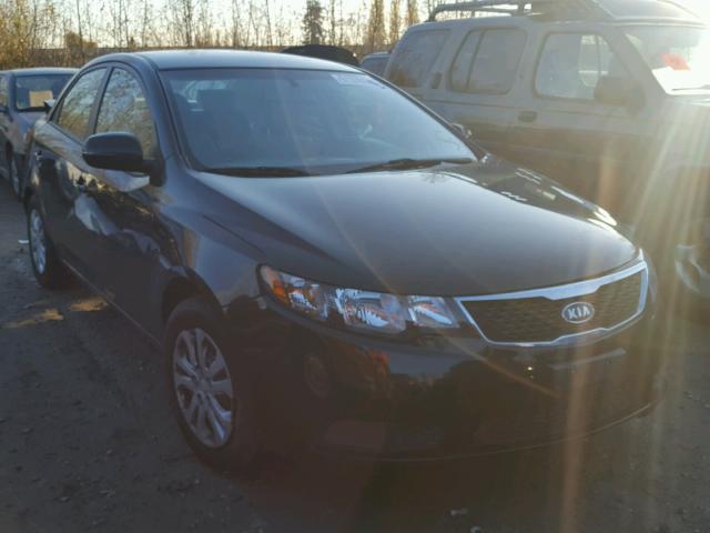 KNAFU4A26D5735125 - 2013 KIA FORTE EX BLACK photo 1