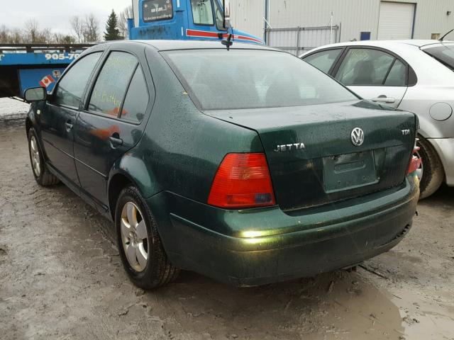 3VWSP29MX2M187833 - 2002 VOLKSWAGEN JETTA GLS GREEN photo 3