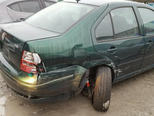 3VWSP29MX2M187833 - 2002 VOLKSWAGEN JETTA GLS GREEN photo 9