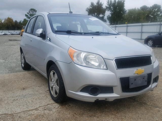 KL1TD66E69B657837 - 2009 CHEVROLET AVEO LS SILVER photo 1