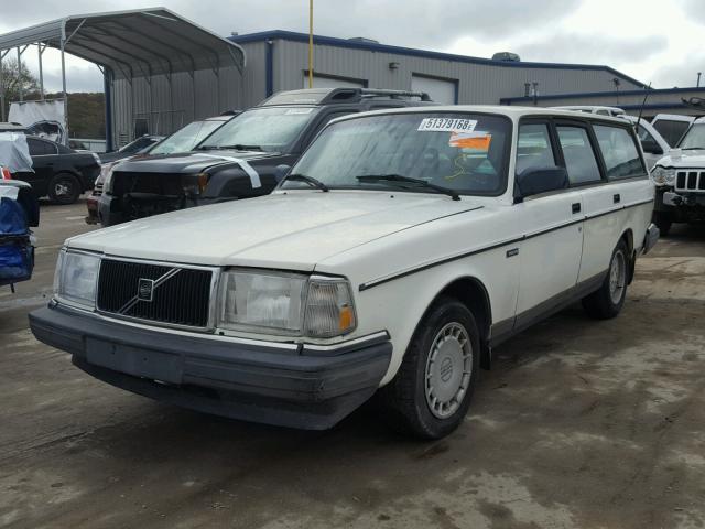 YV1AW8801P1951103 - 1993 VOLVO 240 WHITE photo 2