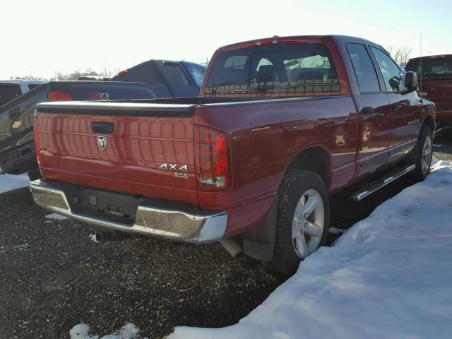 1D7HU18256S620350 - 2006 DODGE RAM 1500 S RED photo 4