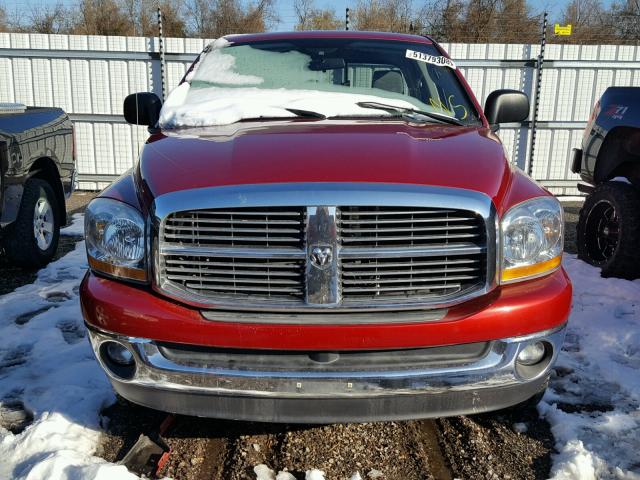 1D7HU18256S620350 - 2006 DODGE RAM 1500 S RED photo 9