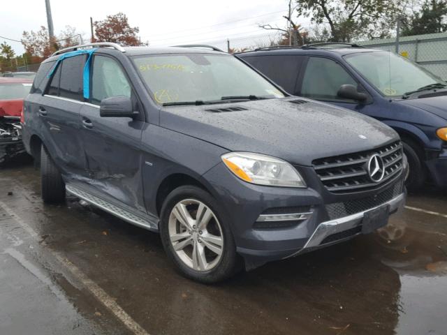 4JGDA5HB4CA012938 - 2012 MERCEDES-BENZ ML 350 4MA BLUE photo 1