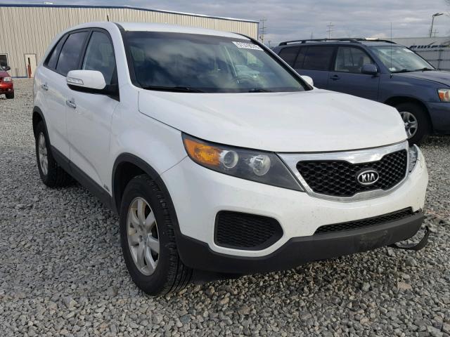 5XYKTCA6XDG346027 - 2013 KIA SORENTO LX WHITE photo 1