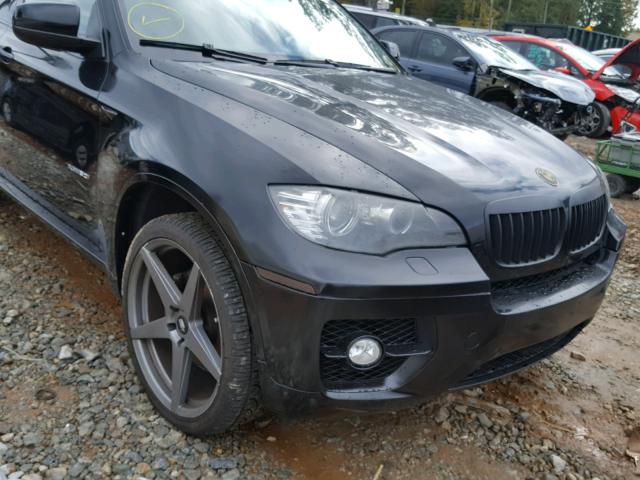 5UXFG83569LZ94028 - 2009 BMW X6 BLACK photo 9