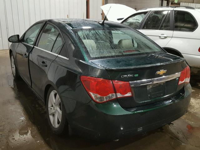 1G1P75SZ3E7254201 - 2014 CHEVROLET CRUZE GREEN photo 3