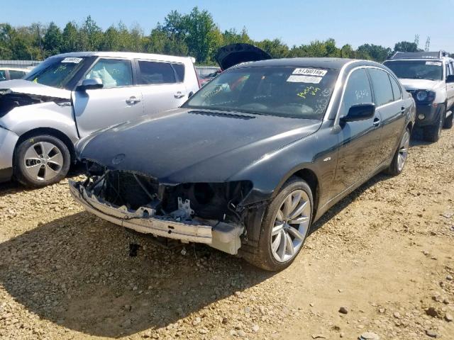 WBAHN83597DT66503 - 2007 BMW 750 BLACK photo 2