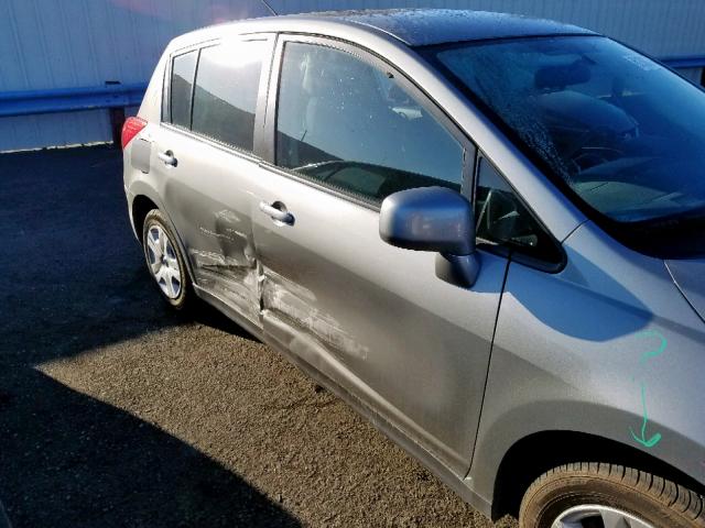 3N1BC1CP4CK814277 - 2012 NISSAN VERSA S SILVER photo 9