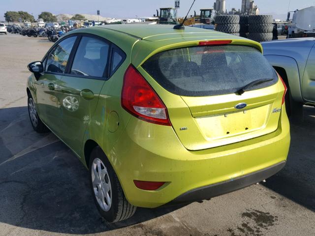 3FADP4EJ1BM223840 - 2011 FORD FIESTA SE GREEN photo 3