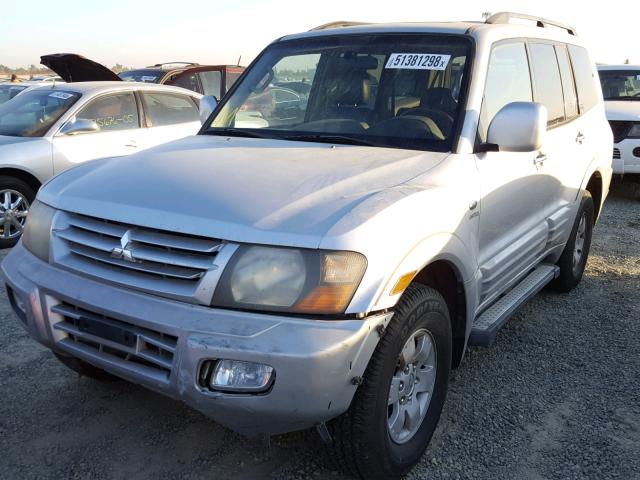 JA4MW51R42J070053 - 2002 MITSUBISHI MONTERO LI SILVER photo 2