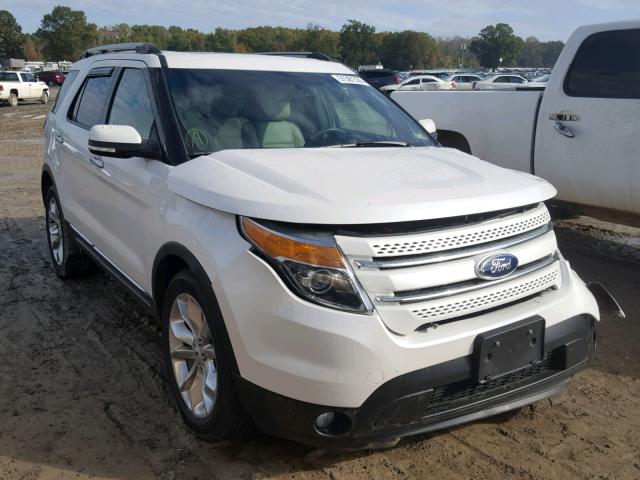 1FM5K7F88EGB67710 - 2014 FORD EXPLORER L WHITE photo 1