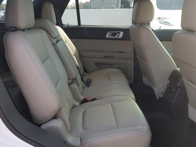 1FM5K7F88EGB67710 - 2014 FORD EXPLORER L WHITE photo 6