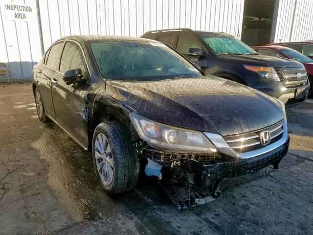 1HGCR2F80EA157123 - 2014 HONDA ACCORD EXL BLACK photo 1