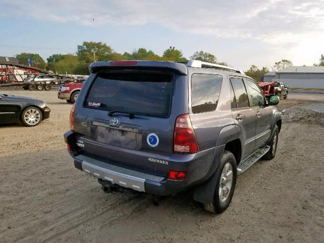 JTEBT17R140041233 - 2004 TOYOTA 4RUNNER LI GRAY photo 4