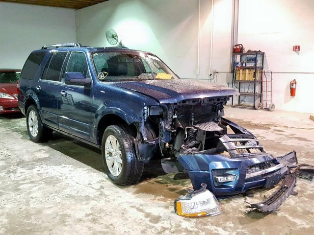 1FMJU2AT6FEF11278 - 2015 FORD EXPEDITION BLUE photo 1