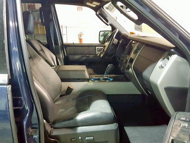 1FMJU2AT6FEF11278 - 2015 FORD EXPEDITION BLUE photo 5