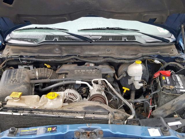 1D7KS28D36J148982 - 2006 DODGE RAM 2500 S Կապույտ լուսանկար 7