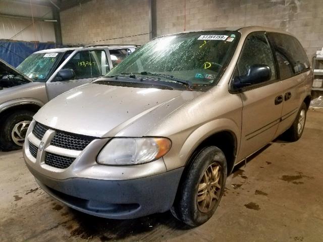 1D4GP25B44B566076 - 2004 DODGE CARAVAN SE BEIGE photo 2