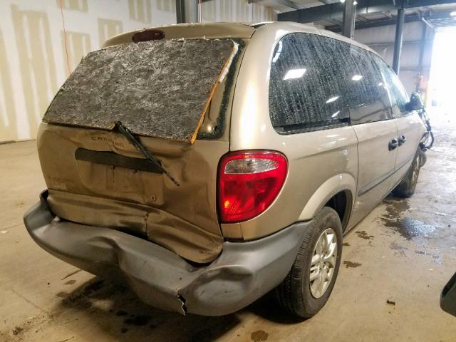 1D4GP25B44B566076 - 2004 DODGE CARAVAN SE BEIGE photo 4