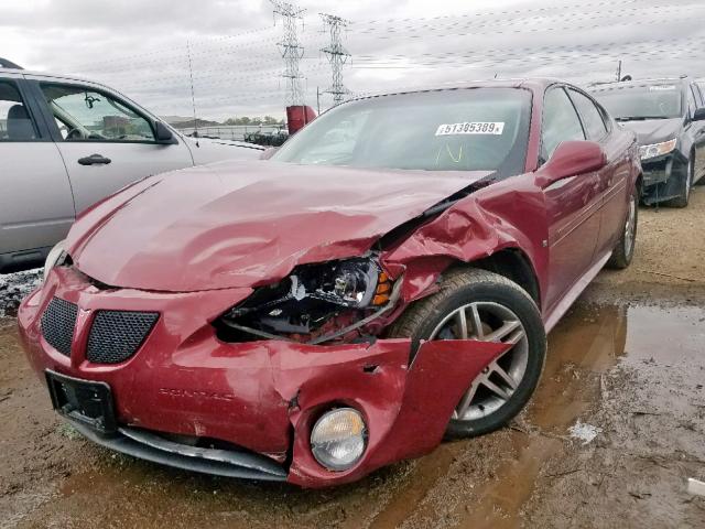 2G2WR554X61145962 - 2006 PONTIAC GRAND PRIX RED photo 2