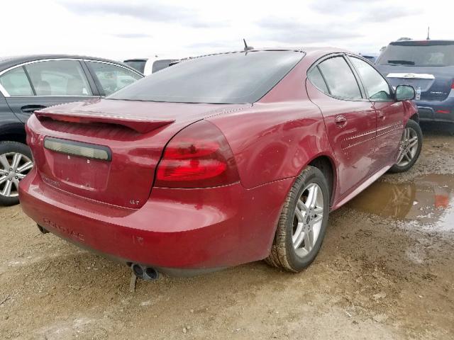 2G2WR554X61145962 - 2006 PONTIAC GRAND PRIX RED photo 4