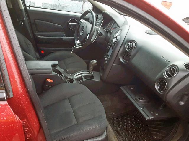 2G2WR554X61145962 - 2006 PONTIAC GRAND PRIX RED photo 5