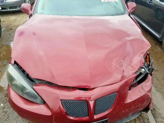 2G2WR554X61145962 - 2006 PONTIAC GRAND PRIX RED photo 7