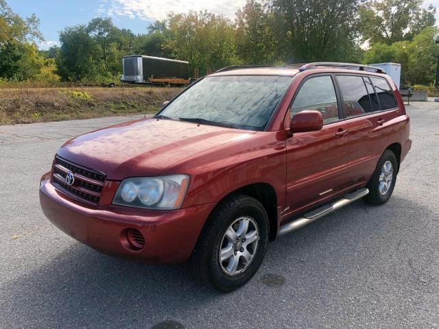 JTEGF21A110012283 - 2001 TOYOTA HIGHLANDER RED photo 2