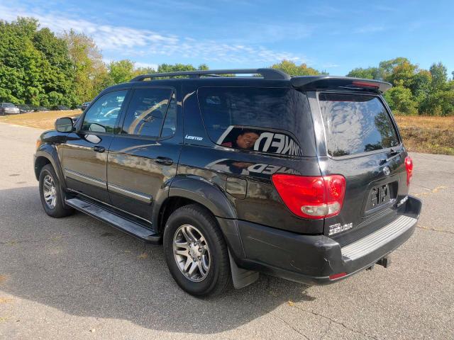 5TDBT48A07S288257 - 2007 TOYOTA SEQUOIA LI BLACK photo 3