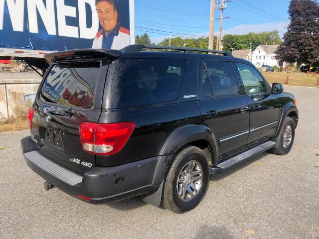 5TDBT48A07S288257 - 2007 TOYOTA SEQUOIA LI BLACK photo 4