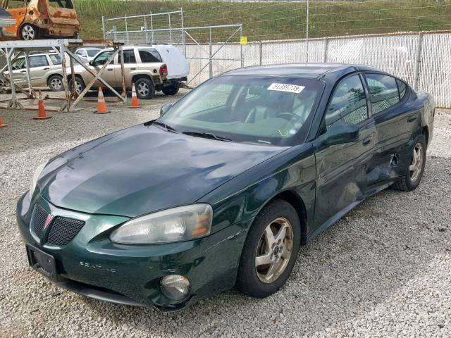 2G2WS522X41283618 - 2004 PONTIAC GRAND PRIX GREEN photo 2