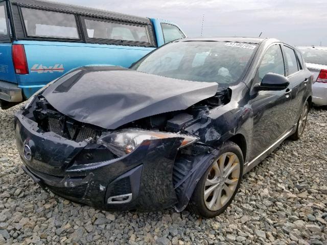 JM1BL1H50A1325099 - 2010 MAZDA 3 S BLACK photo 2