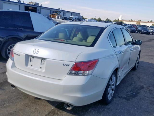 1HGCP36879A045369 - 2009 HONDA ACCORD EXL WHITE photo 4