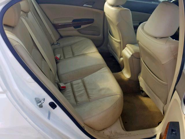 1HGCP36879A045369 - 2009 HONDA ACCORD EXL WHITE photo 6