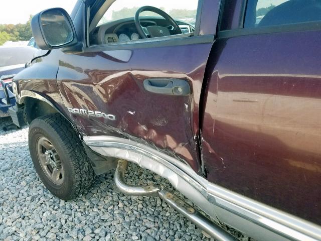 3D3KU28C34G156128 - 2004 DODGE RAM 2500 S Tünd qırmızı foto 10