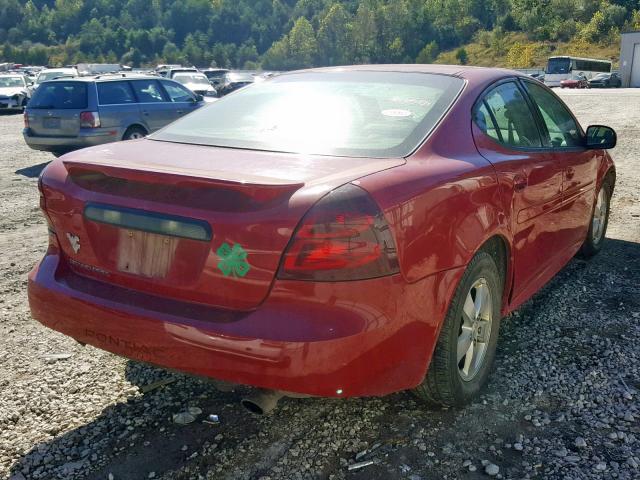 2G2WP552771159775 - 2007 PONTIAC GRAND PRIX RED photo 4