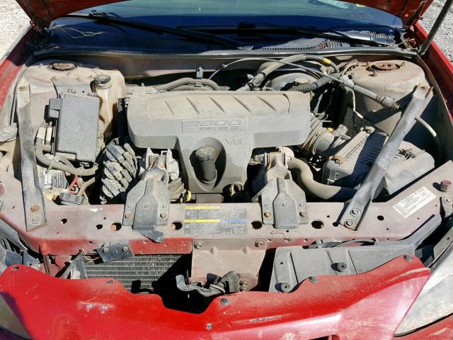 2G2WP552771159775 - 2007 PONTIAC GRAND PRIX RED photo 7